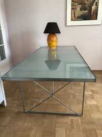 Ikea szklany duży stół biurko