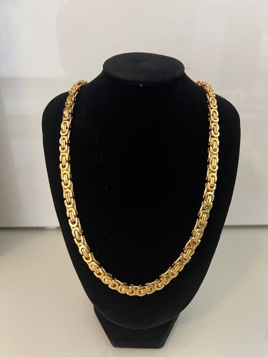 Złoty łańcuszek męski poozłacany NOWY