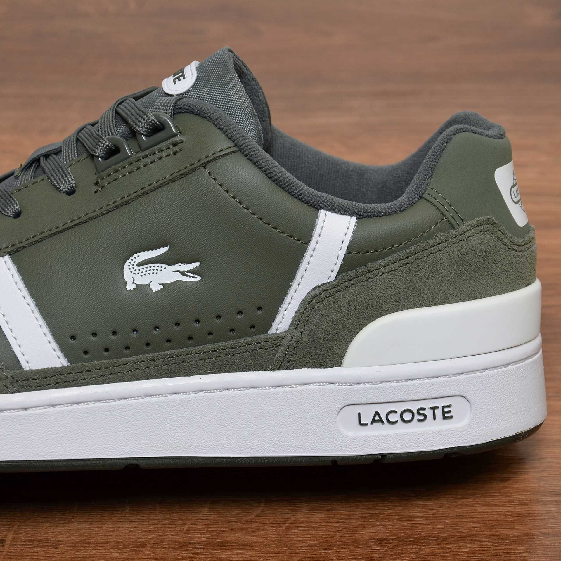 Lacoste T-Clip Khaki кроссовки оригинал 45 / 29.5см