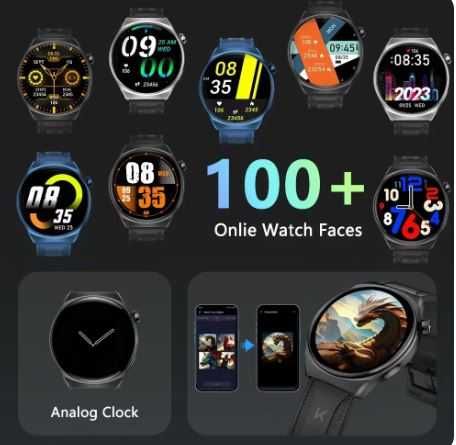 Relógio inteligente Kumi gw6 1.43" tela amoled - c/ ChatGPT!