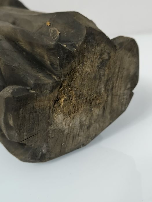 Święta Barbara Stara przedwojenna rzeźba ludowa Polska