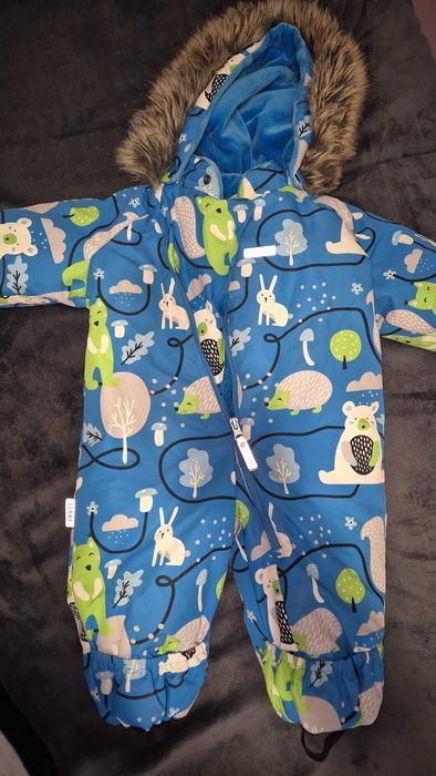 Зимовий комбінезон на хлопчика р.74