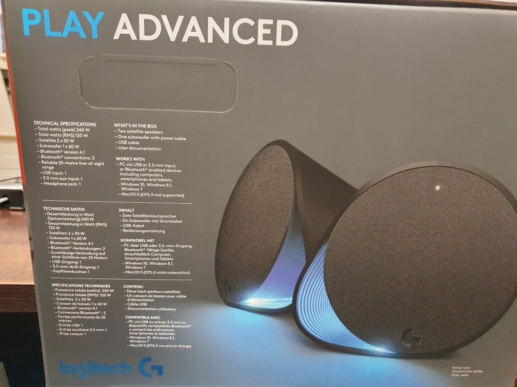 Zestaw głośników 2.1 Logitech G560 PC 2.1 120 W czarny