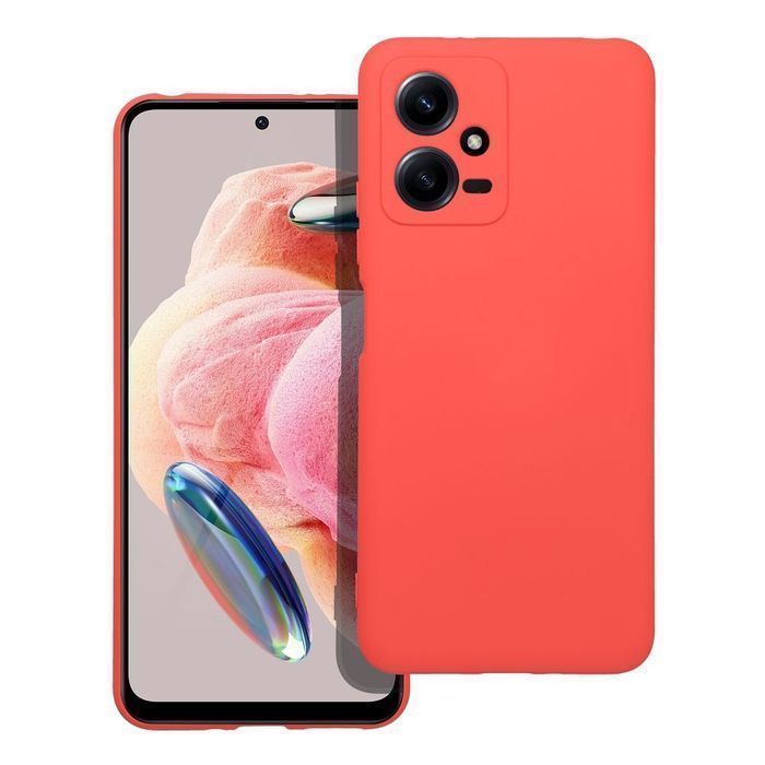 Futerał SILICONE do XIAOMI Redmi Note 12 5G brzoskwiniowy