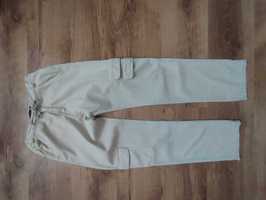Beżowe spodnie Calvin Klein dla chłopca, wiosenne bojówki bawełna, 152