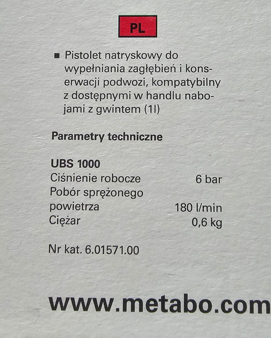 Pistolet natryskowy.