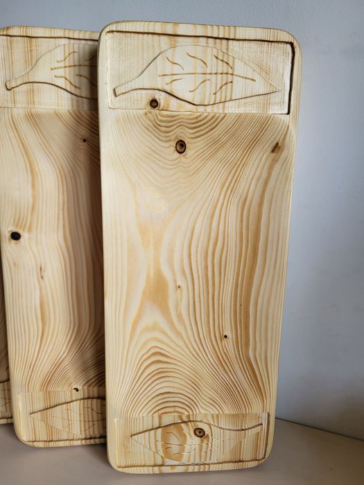 Korytko rzeźbione z drewna tace do cateringu tace na mięso sery 25x50