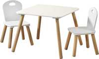 Zestaw mebli dla dzieci KESPER stolik+ 2x krzesła Biały