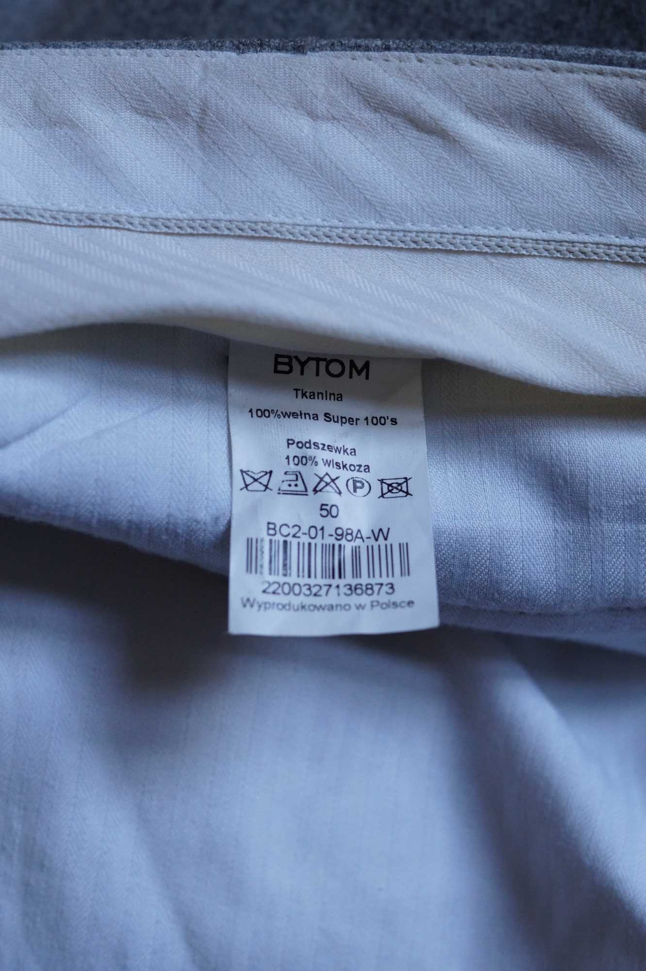 Garnitur na Mature BYTOM Szary 100 % wełna super 100's