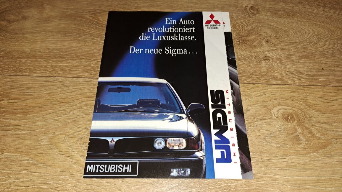 Katalog Ralliart, folder Mitsubishi Sigma. Lancer Evolution. Pajero