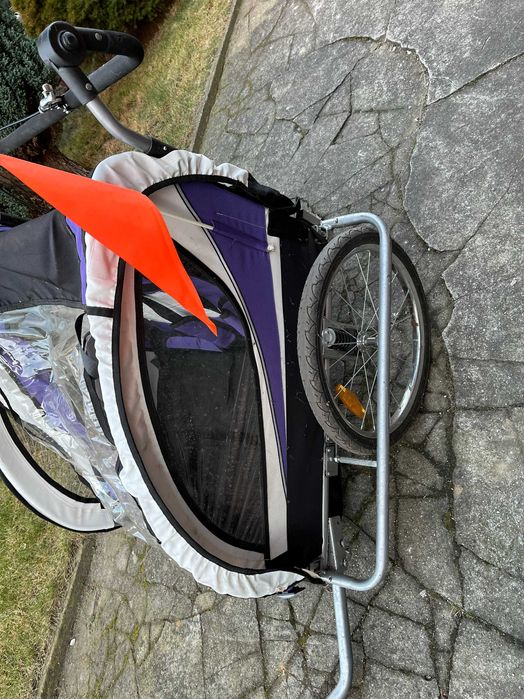 Przyczepka rowerowa dwu-osobowa