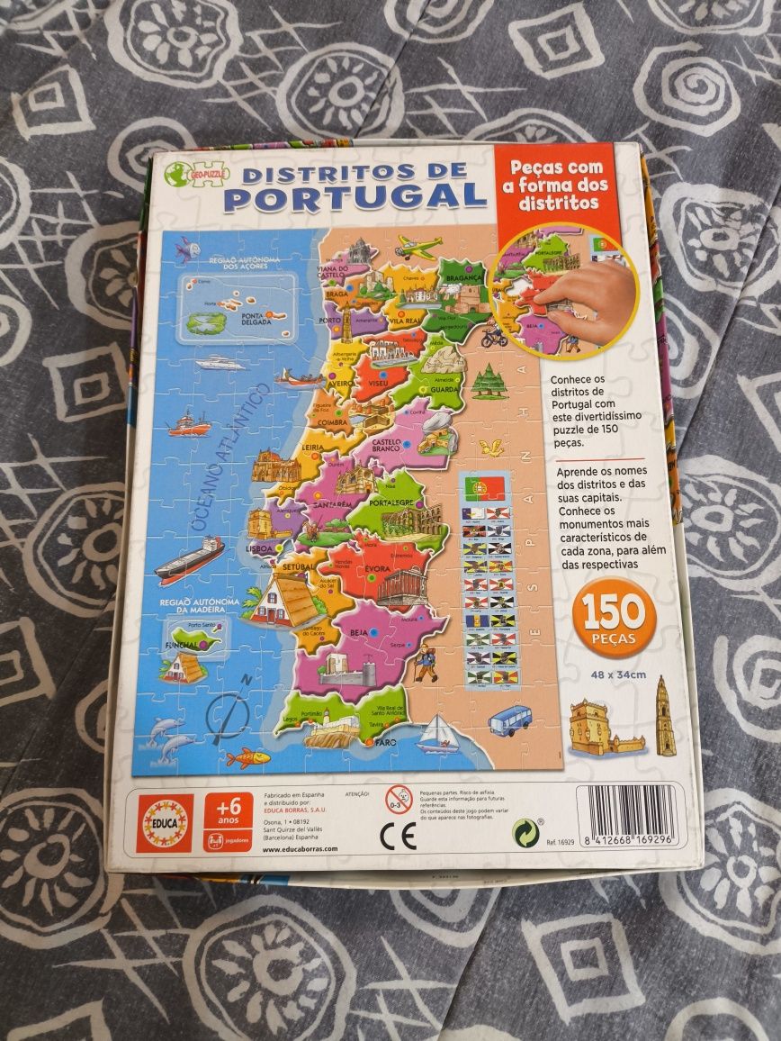 Puzzle Distritos de Portugal