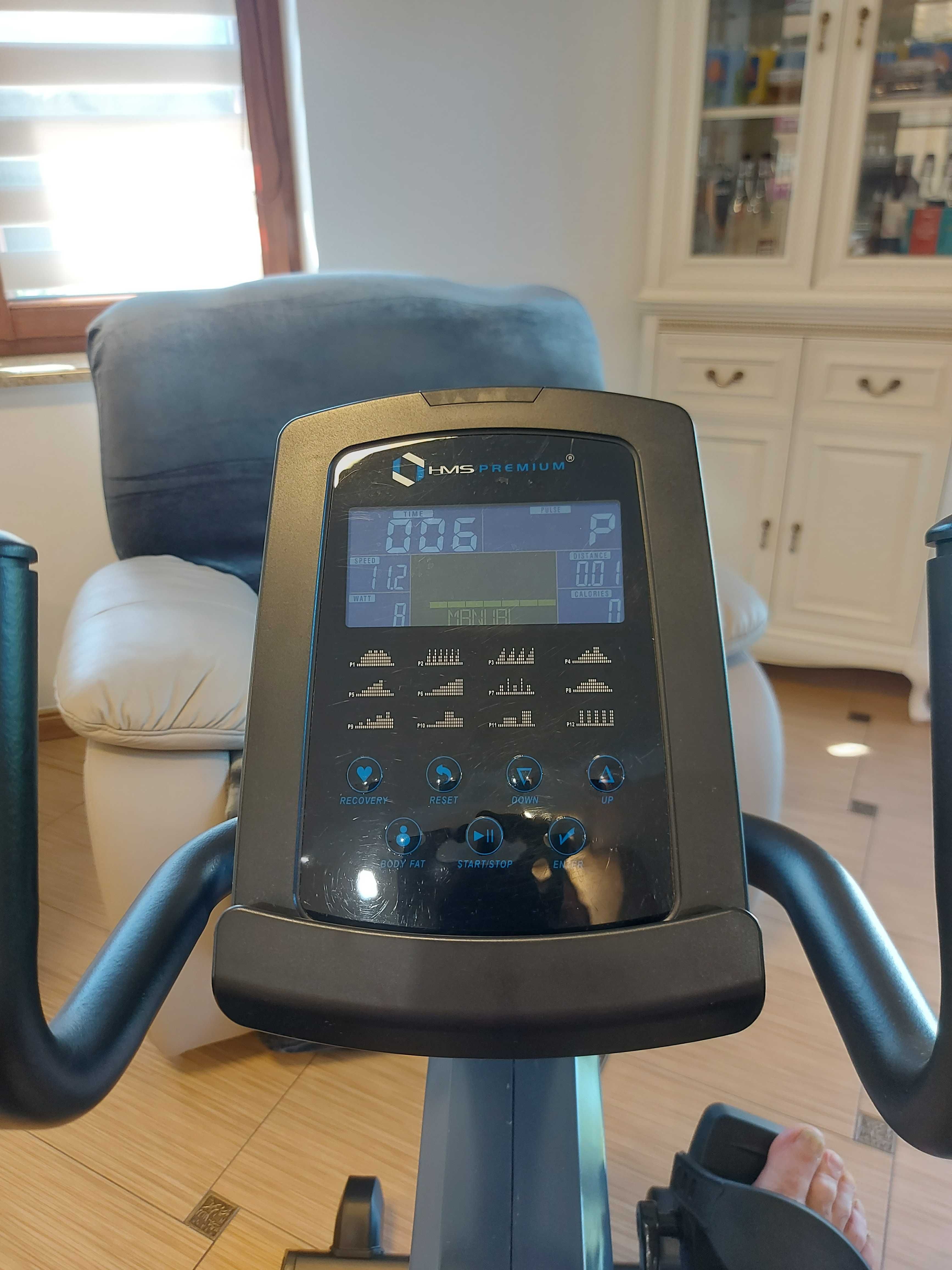 Rower stacjonarny poziomy z generatorem HMS R1817