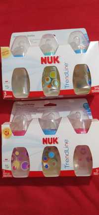 NUK бутылочки 150 мл от 0+ разные рисунки