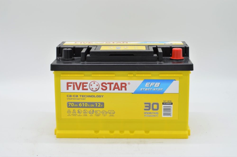 NOWY Akumulator FIVE Star EFB START-STOP 70AH 610A LB3