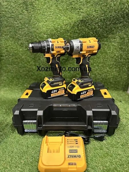 Набір 2в1 АКБ DeWalt 48V (Шуруповерт DCD800P1T + Гайковерт DCF894P1T)