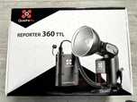 Lampa Quadralite Reporter 360 TTL Canon + Navigator X2 + Filtry żelowe