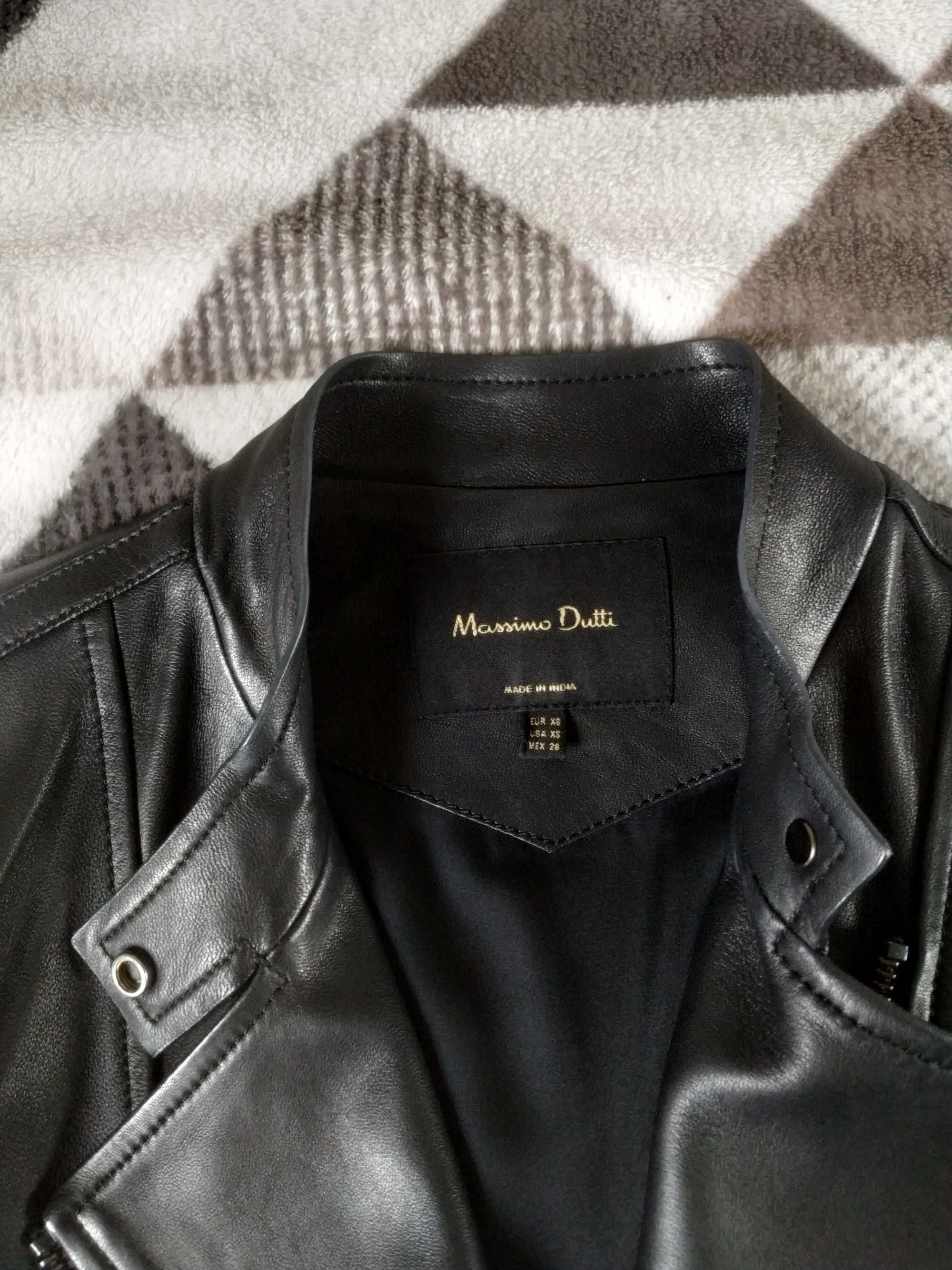 Skórzana ramoneska Massimo Dutti xs