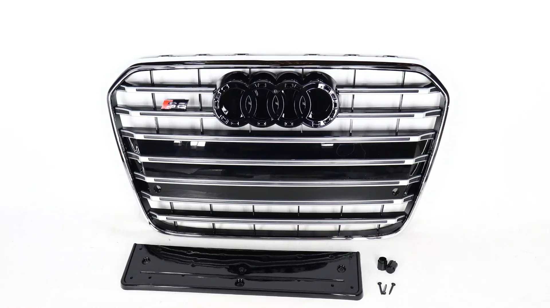 Grill  Atrapa AUDI A6 2012/2015 STYL S6 GREY/Chrome  Wysyłka gratis