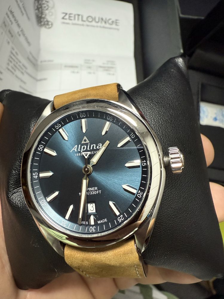 Alpina Alpiner Quartz AL‑240NS4E6 zegarek nowy na gwarancji  pelen set