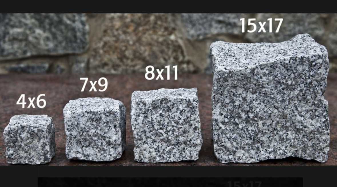 Obrzeża granitowe palisada kamień murowy Strzegom