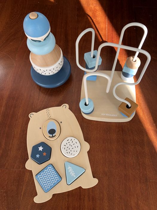 Conjunto brinquedos madeira Vertbaudet