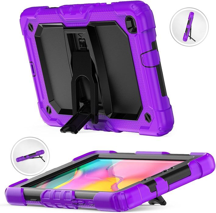 Etui do Samsung Galaxy Tab A 8.0" Pancerne z Podstawką Fioletowe