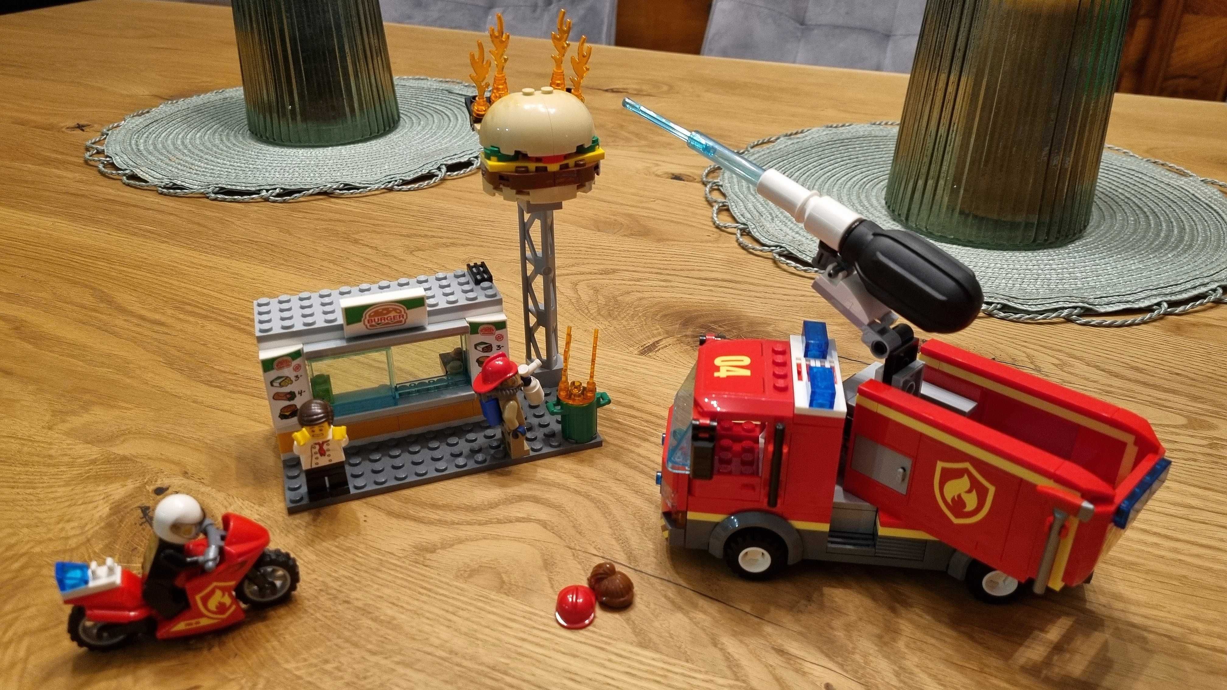 Kompletne! LEGO City 60214 Na Ratunek w Płonącym Barze