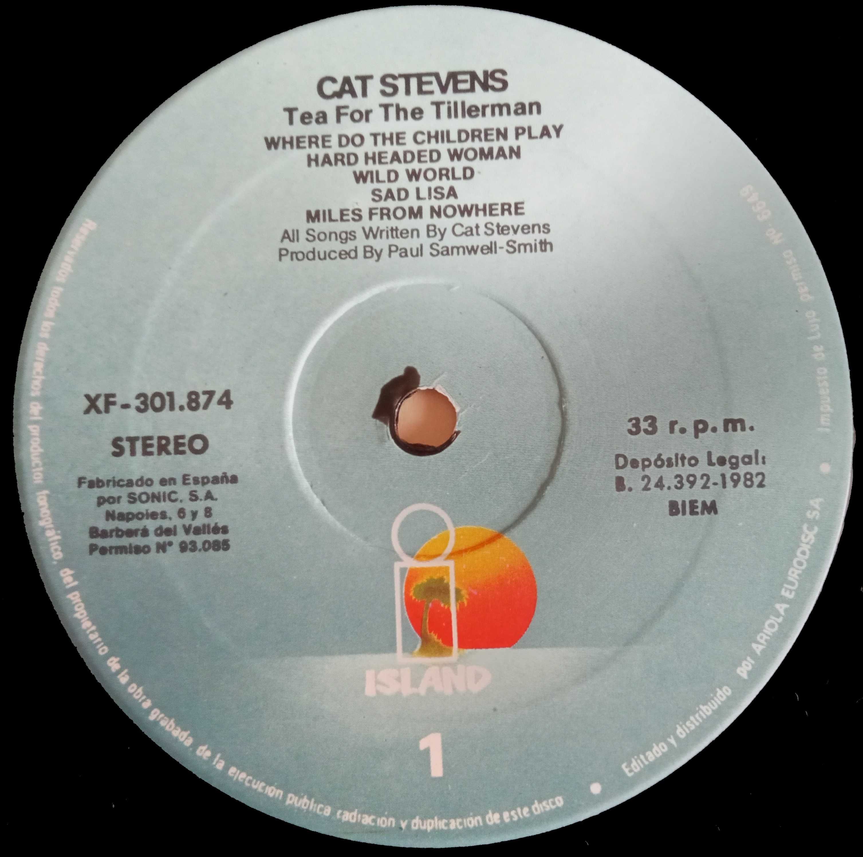 Cat Stevens	- - - - -	Tea For The Tillerman	- - - - -	LP