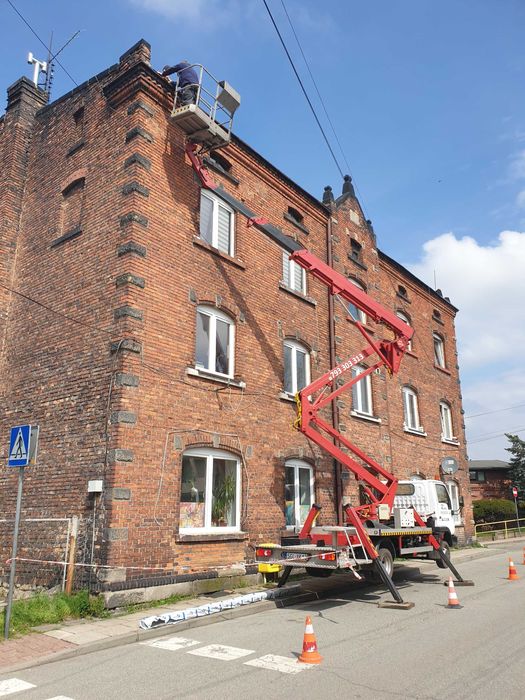 Zwyżka, podnośnik koszowy - usługi, wynajem