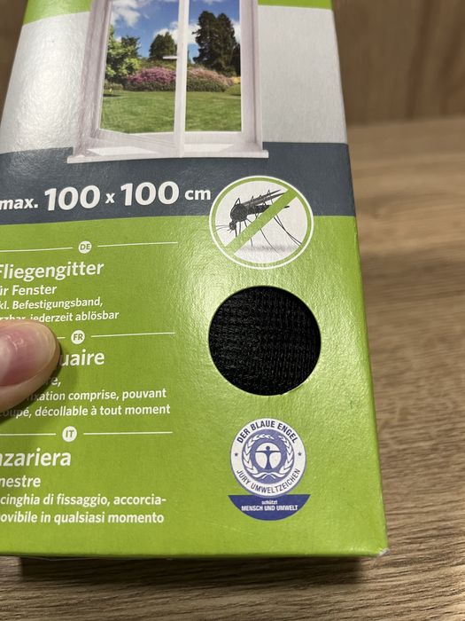 Moskitiera na okno 100x100 cm