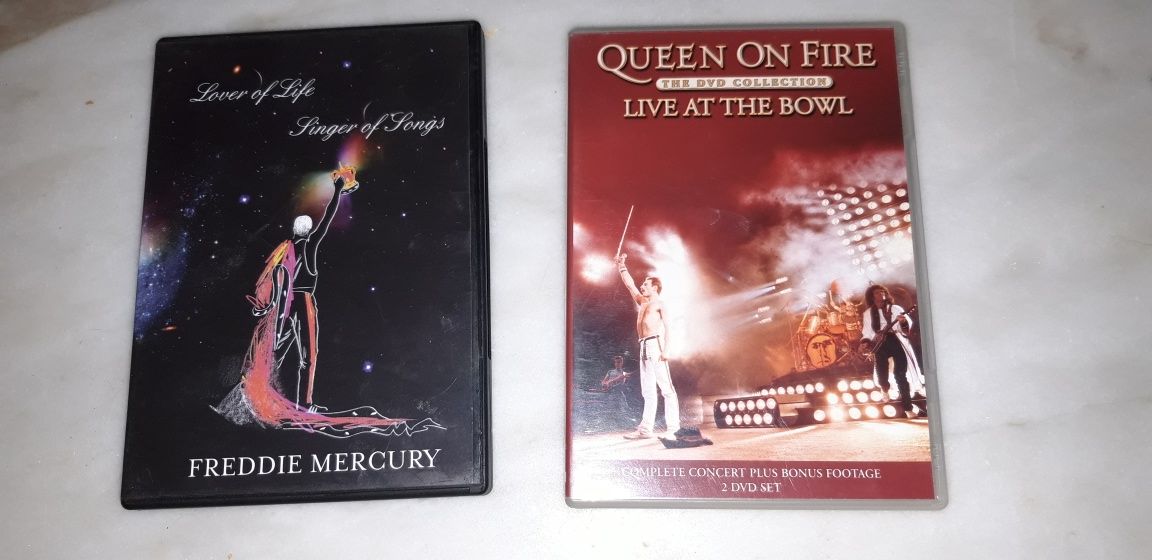 Conjunto de 2 Dvds Duplos Queen/Freddie Mercury