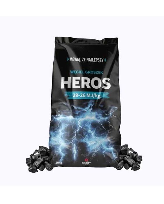 Węgiel groszek Heros 26-29 kalorii wysokokaloryczny