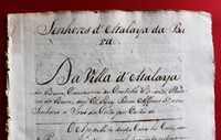 Senhores de Atalaia da Beira genealogia manuscrito séc. XVIII