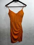 Vestido curto laranja