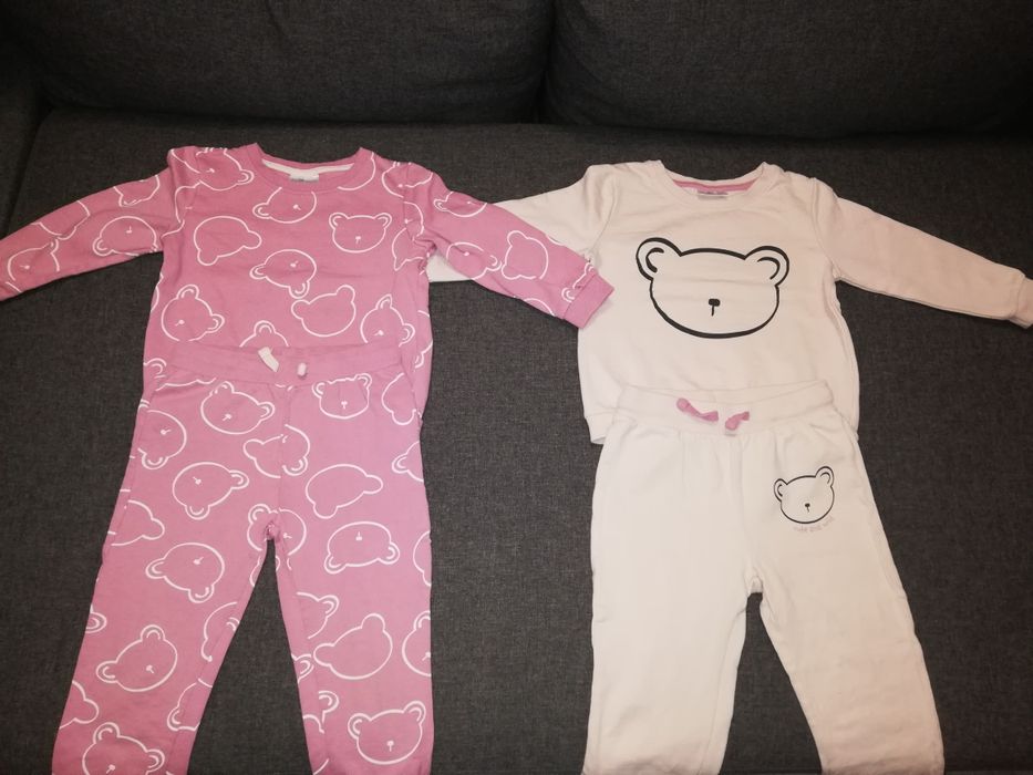 Prześliczne i zadbane dresy dla dziewczynki w rozmiarze 92/98