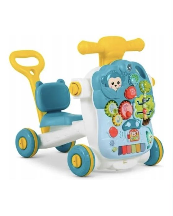 Jeździk, chodzik, pchacz, interaktywny stolik 5w1