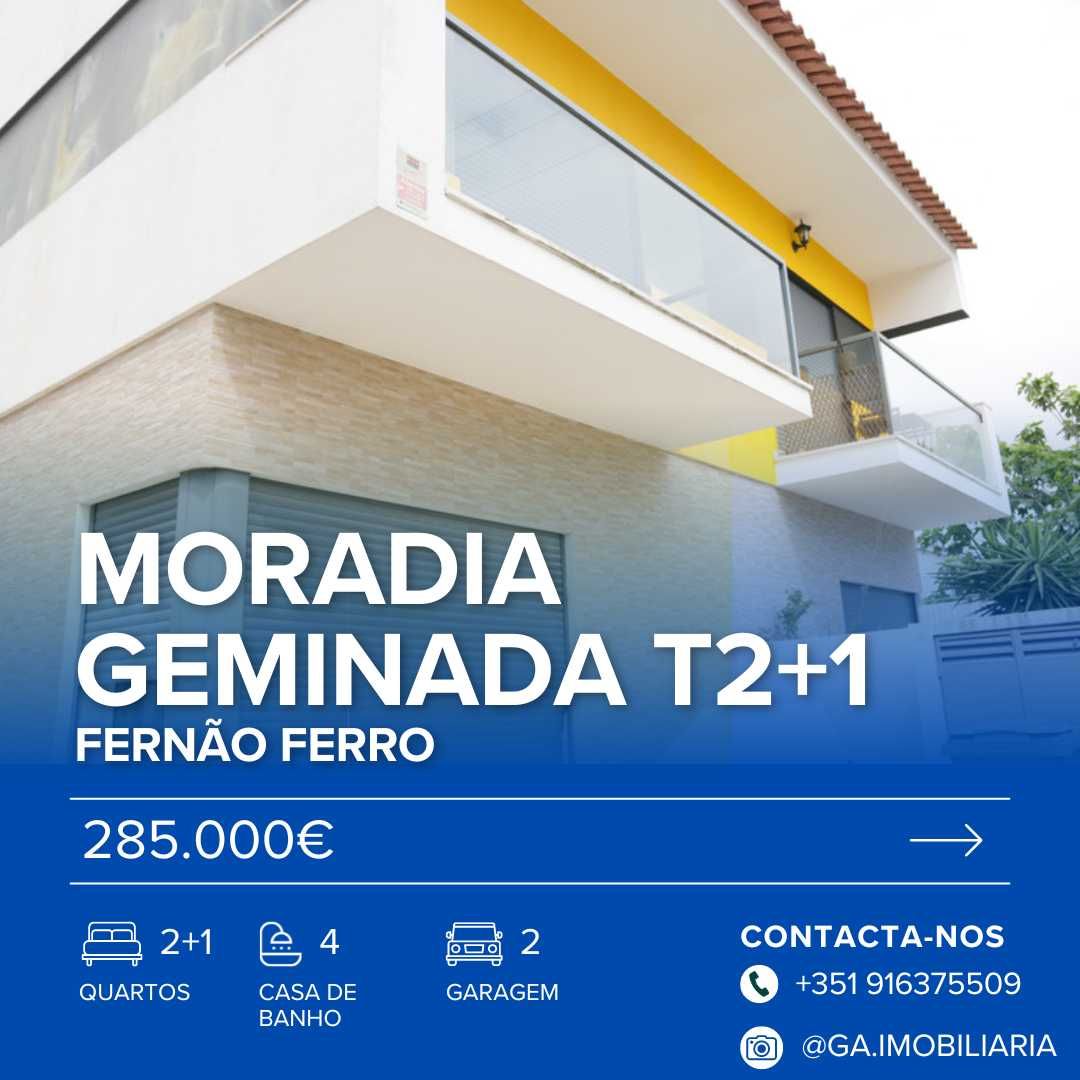 Moradia Geminada T2+1 com garagem