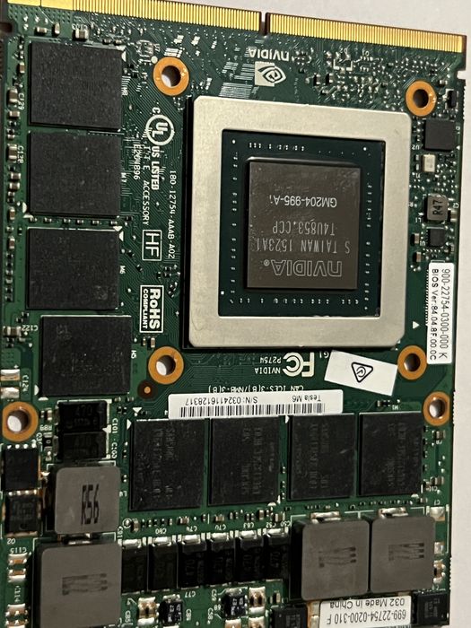 Відеокарта для ноутбуку NVIDIA Tesla m6 8Gb