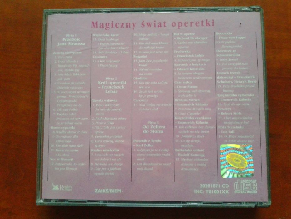 Magiczny Świat Operetki Reader's Digest 3CD