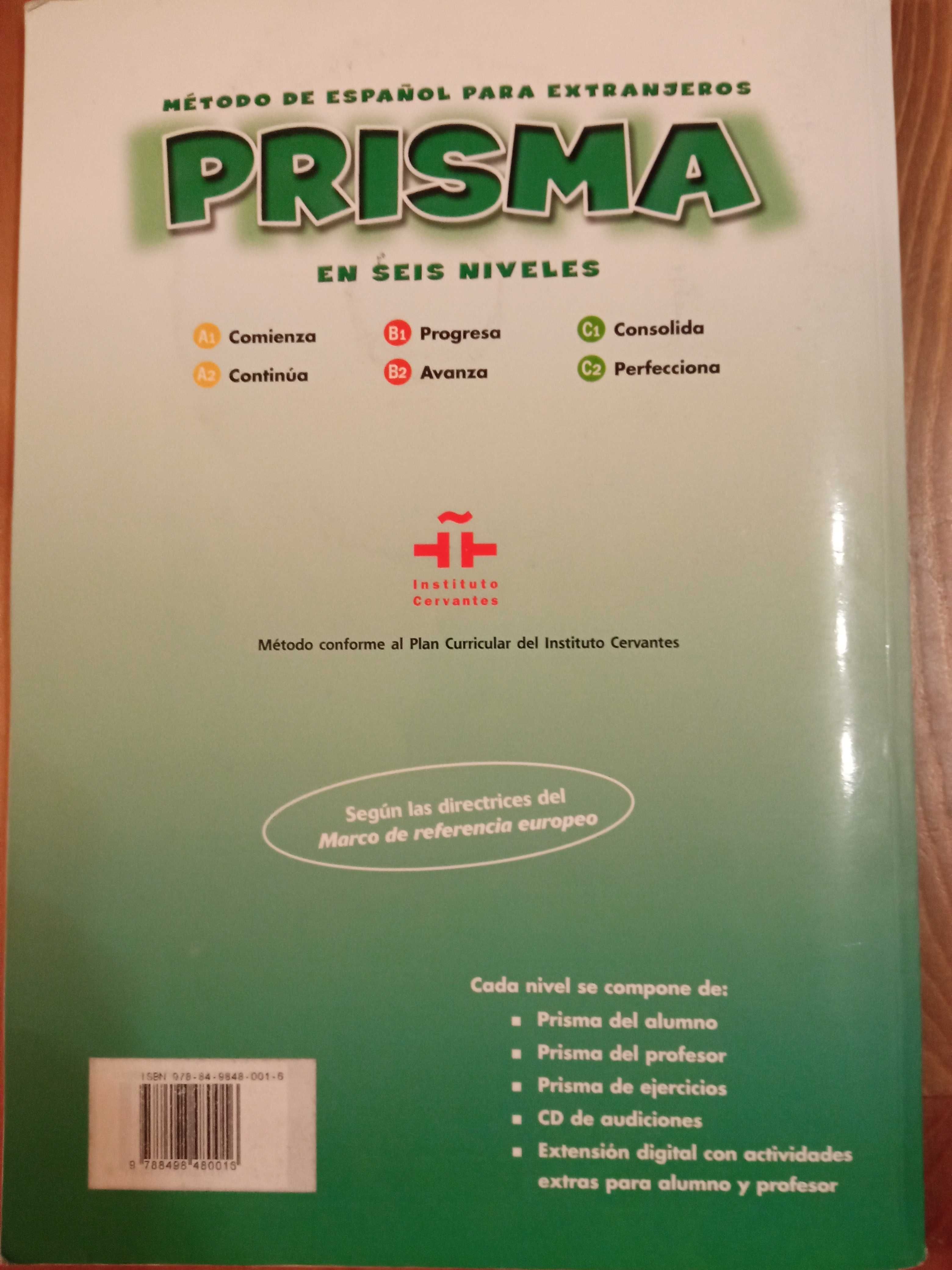 Książka do nauki hiszpańskiego PRISMA CONTINUA - NIVEL A2