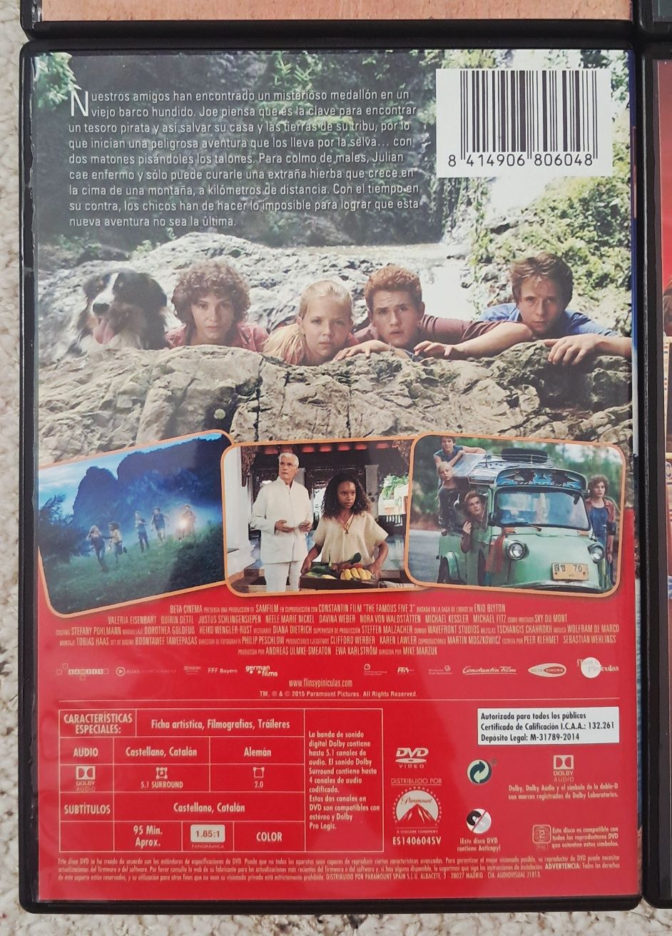 Coleção filmes dvd os cinco enid blyton LER DESCRIÇÃO