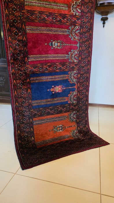 Ręcznie tkany dywan wełniany 220/66