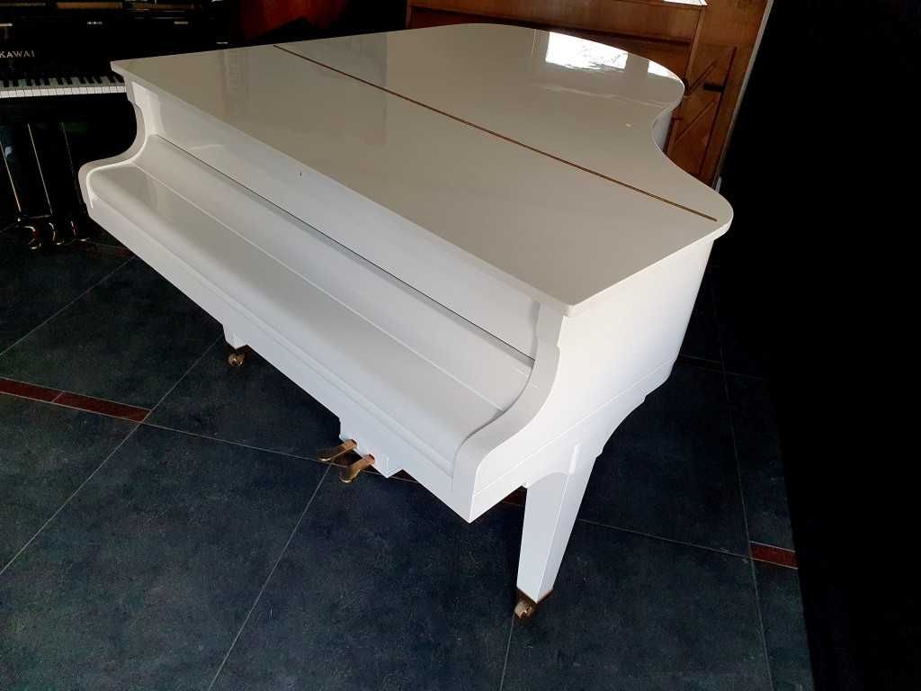 Fortepian DIAPASON 172cm piękny BIAŁY POŁYSK