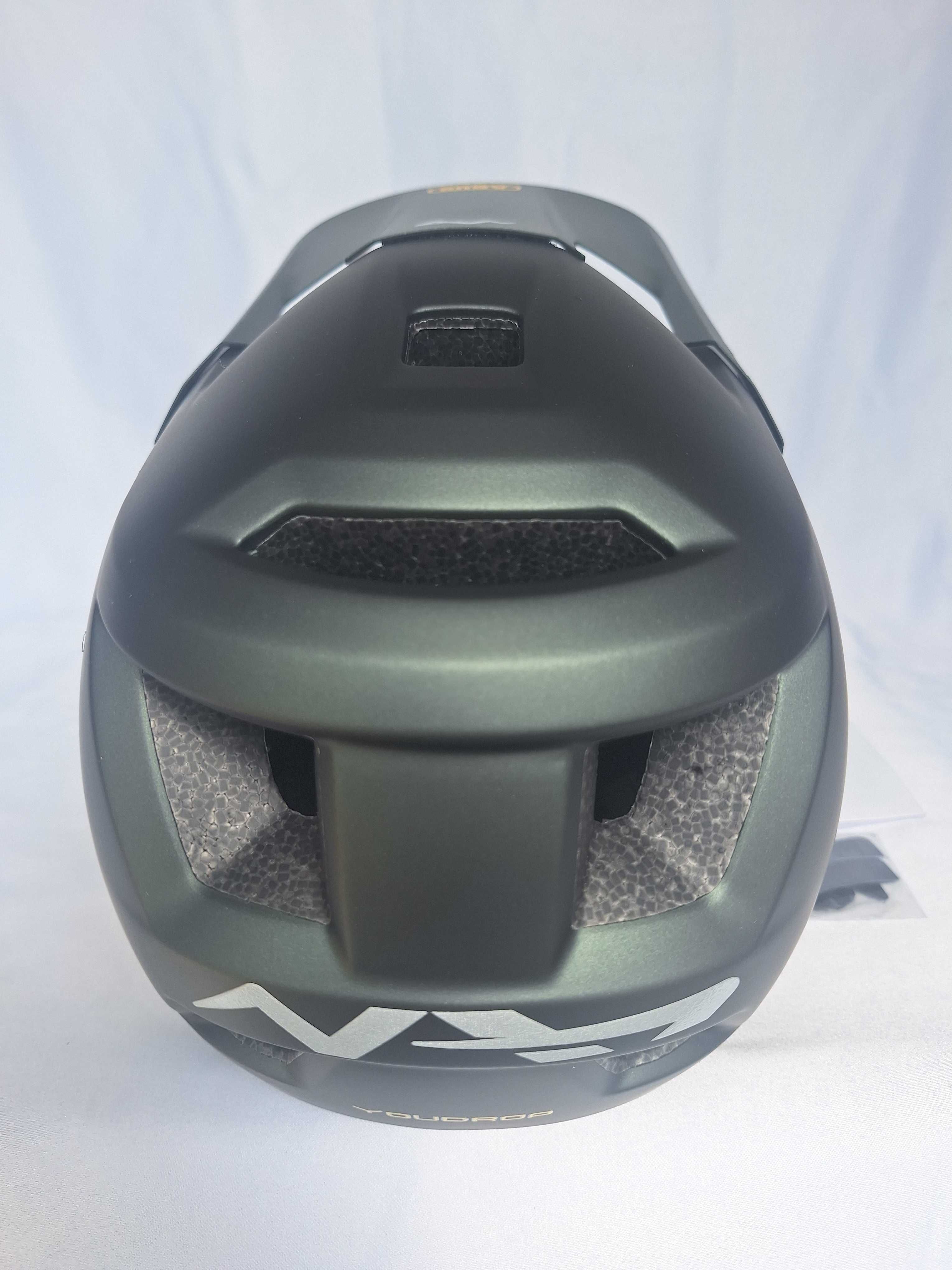 Kask rowerowy fullface Abus Youdrop FF Moss Green S 48-55cm