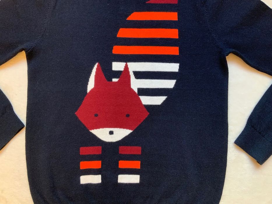 Sweterek Jacadi rozm 140 + nowe spodnie Jacadi rozm 128