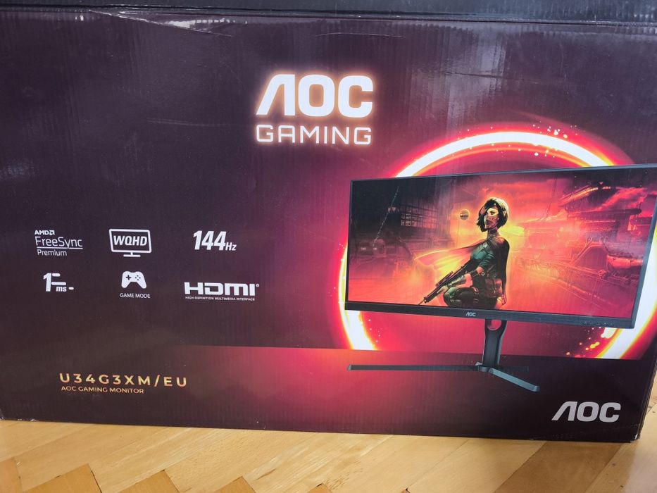 Monitor do komputera 34 AOC Gaming 34" cale  UWQHD dla graczy