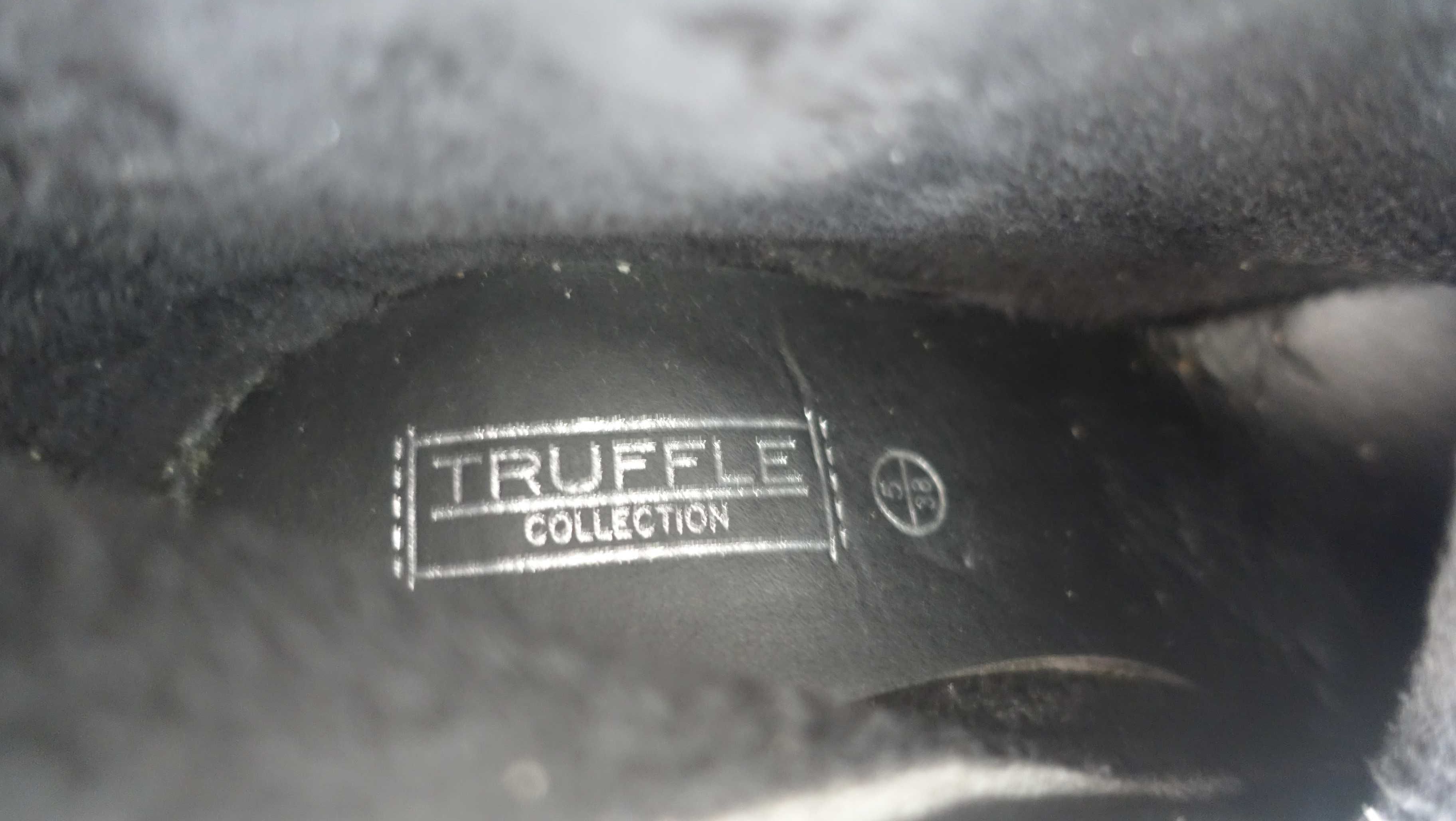 Uszkodzone kozaki Truffle Collection rozmiar 38 czarne
