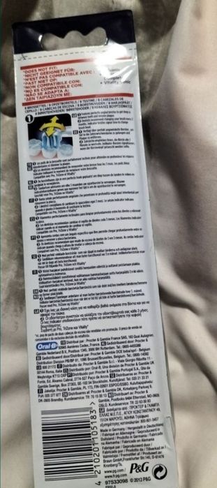 Końcówki do szczoteczki Oral-B Braun,8 sztuk.