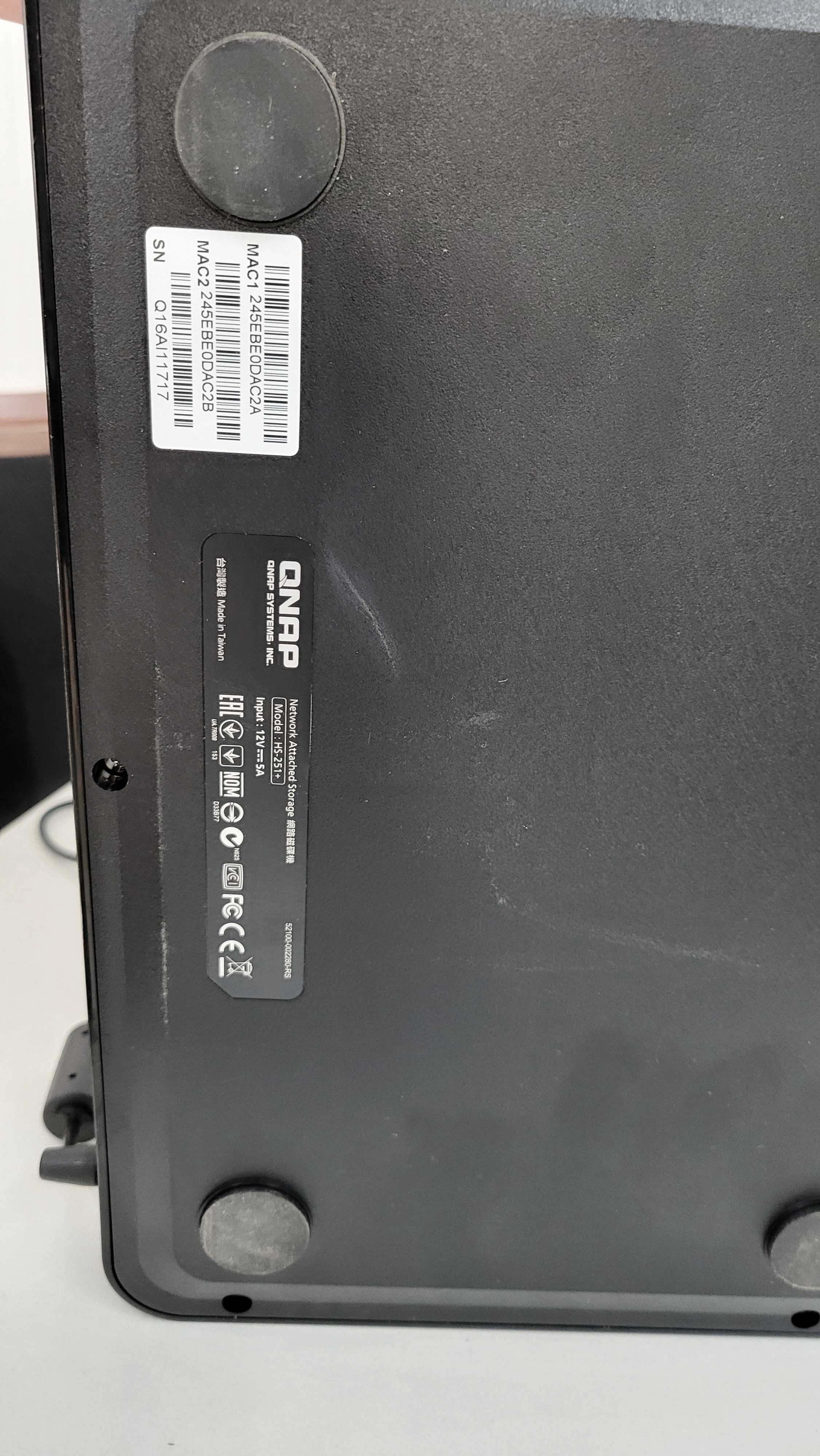 Сетевое хранилище + HDD 2ТВ QNAP HS-251+ , сервер, медиа сервер.
